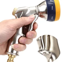 Металлический полностью медный водяной пистолет высокого давления автомойка многофункциональный золотой спрей пистолет высококлассный садовый пистолет-распылитель