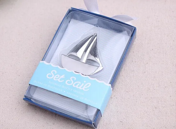 

(20 Pieces/lot) Nautical themed Wedding and Event souvenirs of Sail boat Bottle Opener wedding and Party gift and Beach favors