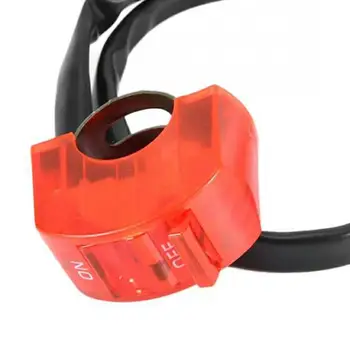 

Red Motorcycle On / Off Switches Push Button Switch Connector Handle Light Flashlight For Atv Bicycle