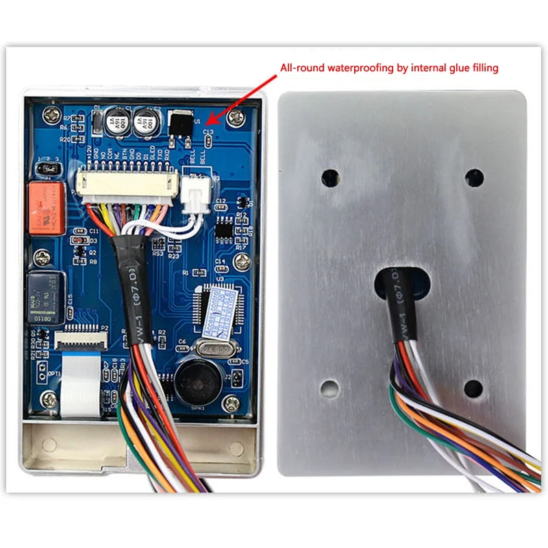 RFID Keypad Door Access Control System Kit Single Door Magnetic Electronic Door Lock Power Supply 5Pcs Key Fobs Full Set Door Se