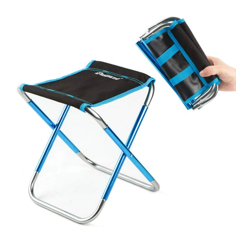 Folding Stool Fishing Chair Lightweight Picnic Camping Chair Foldable Aluminium Cloth Outdoor Portable Outdoor Furniture