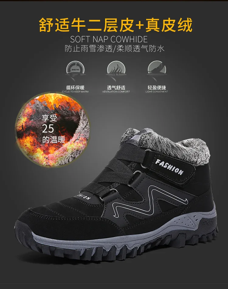 New Winter Ankle Boots Women Snow Boots Warm Plush Platform Boot Fashion Female Wedge Shoes Snow Waterproof shoes