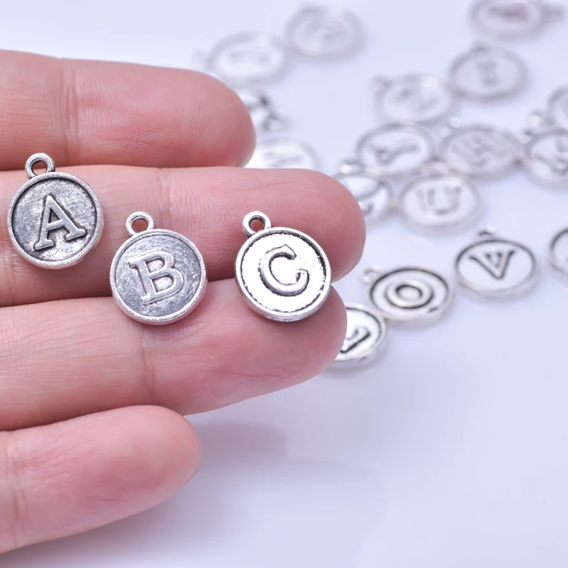 Round Initial Charms