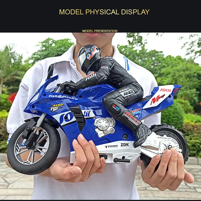 Self-balancing Fancy Stunt Simulation RC Motorcycle Move Sideways Stunt Driving In Situ Rotation Racing Kid's Remote Control Toy 4