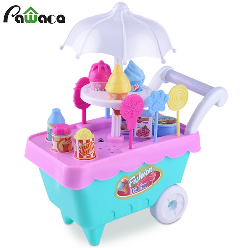 

Mini Children's Ice Cream Car House Toys Simulation Candy Ice Cream Car Set , Parent-child Communication Interactive Toys