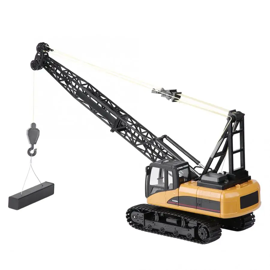 HUINA1572 2,4G 1/14 RC электрический грузовик 15CH с дистанционным управлением, башенный кран, инженерный автомобиль, СВЕТОДИОДНЫЙ грузовик, игрушки в подарок