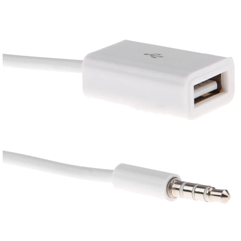 3 5 мм Мужской AUX o разъем для USB 2 0 Женский конвертер кабель автомобиля