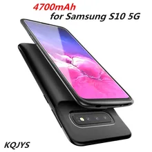 KQJYS 4700mAh Портативная ультратонкая внешняя Мобильная батарея с зажимом для samsung Galaxy S10 5G чехол для зарядного устройства