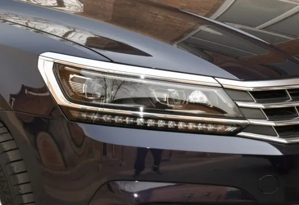 Для Volkswagen passat передние фары прозрачные абажуры лампы оболочки маски фары крышка объектива фары - Цвет: Left and Right