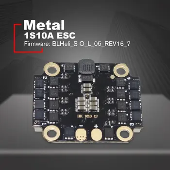 

HAKRC 1S10A 10A 4-IN-1 BLHELI_S ESC Support Dshot150/300/600 Mini Size ESC for DIY FPV Racing Drone Part Accessory