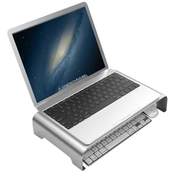 

Portable Aluminum Monitor Stand Metal Computer Universal Desktop Stand Desk Stand for IMac Mac Book Lenovo Dell