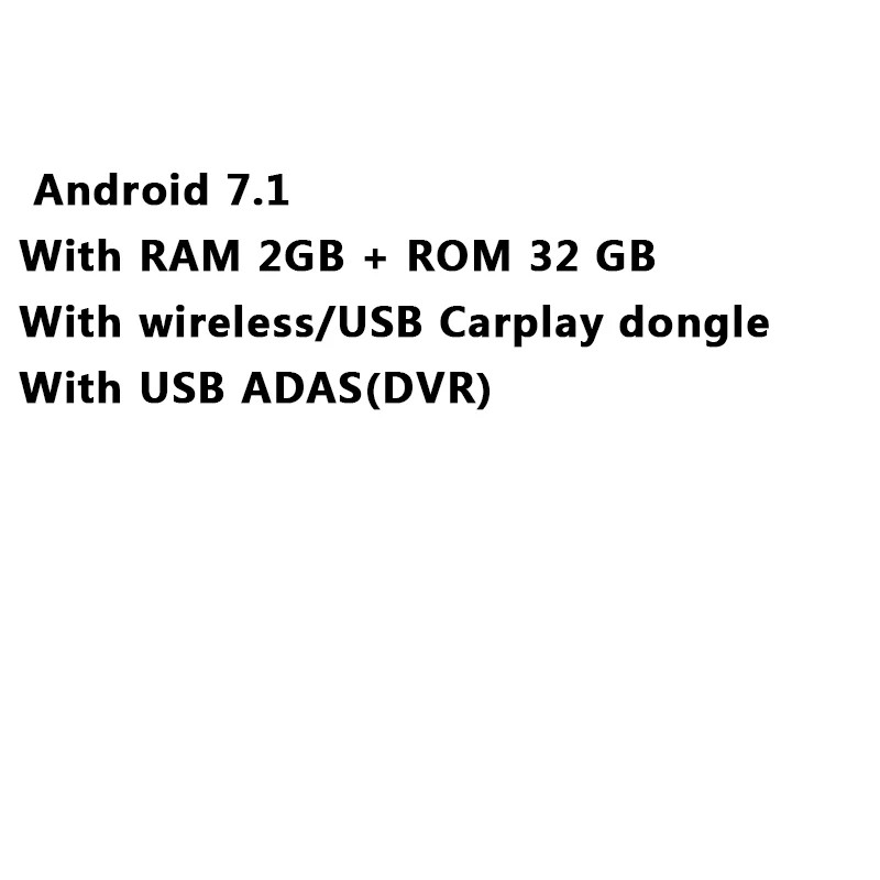 7.1 2g adas carplay Android 7,1 автомобильный аудио видео интерфейс интеграции gps навигационная коробка для Mazda CX-5 2013-19 поддержка carplay dongle по Lsailt - Размер экрана, дюймов: 7.1 2g adas carplay