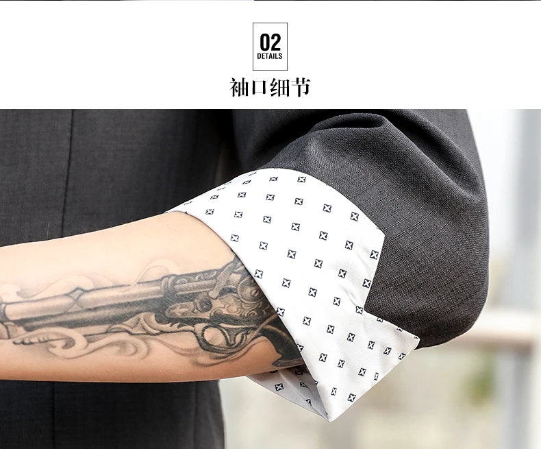 Новые модные летние мужские костюмы Slim Fit 3/4 рукав короткая куртка брюки 2 шт набор одна кнопка C93