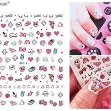 Мультики Тип лак для ногтей задний клей деколь декорации ногтей наклейки для ногтей типсы красота