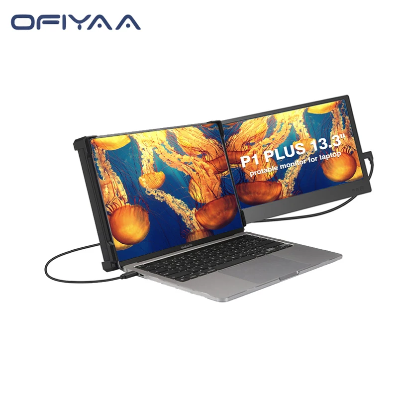 Портативный монитор OFIYAA P1 Plus для ноутбука 11 6 дюйма 13 3 ЖК-мониторы ПК игровой