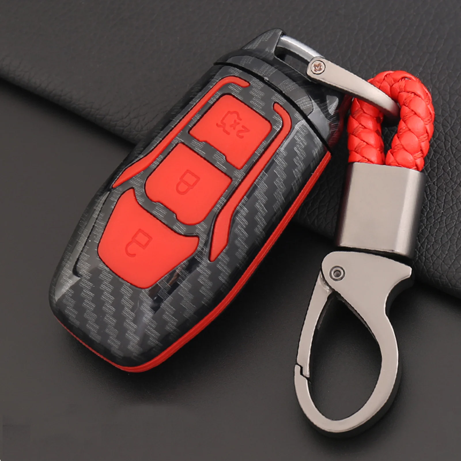 10x custodia protettiva per auto in fibra di carbonio Silicone custodia protettiva per auto per portachiavi Ford Edge Mondeo Mustang 14 10x custodia protettiva per auto in fibra di carbonio Silicone custodia protettiva per auto per portachiavi Ford Edge Mondeo Mustang - Heef8a04fe73f4ee29aa0373aa2b5acc40