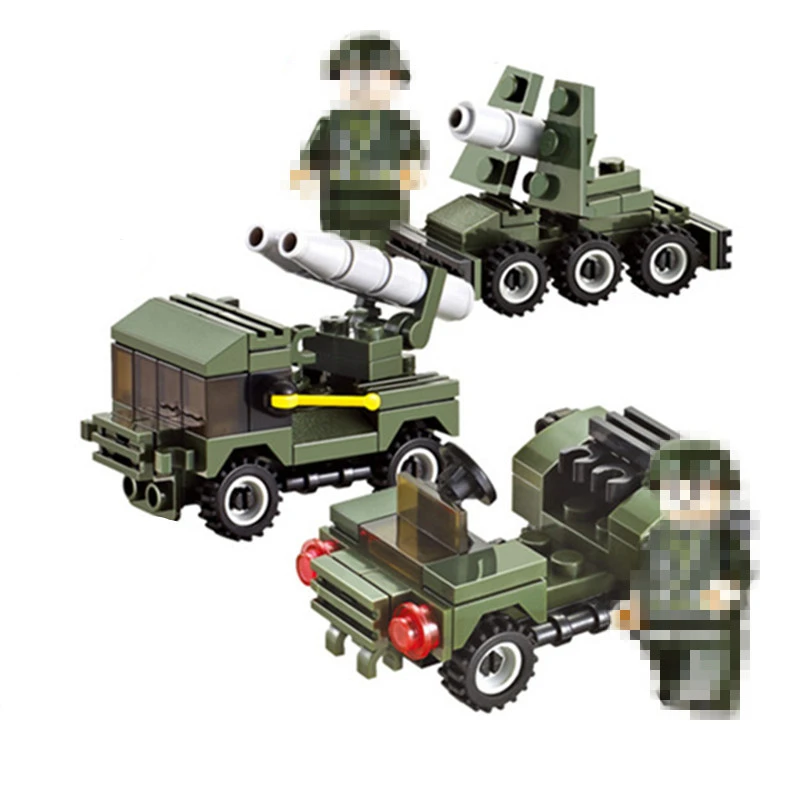 8 в 1 Мини Строительные блоки военный самолет полевой штурмовой Легион сборка