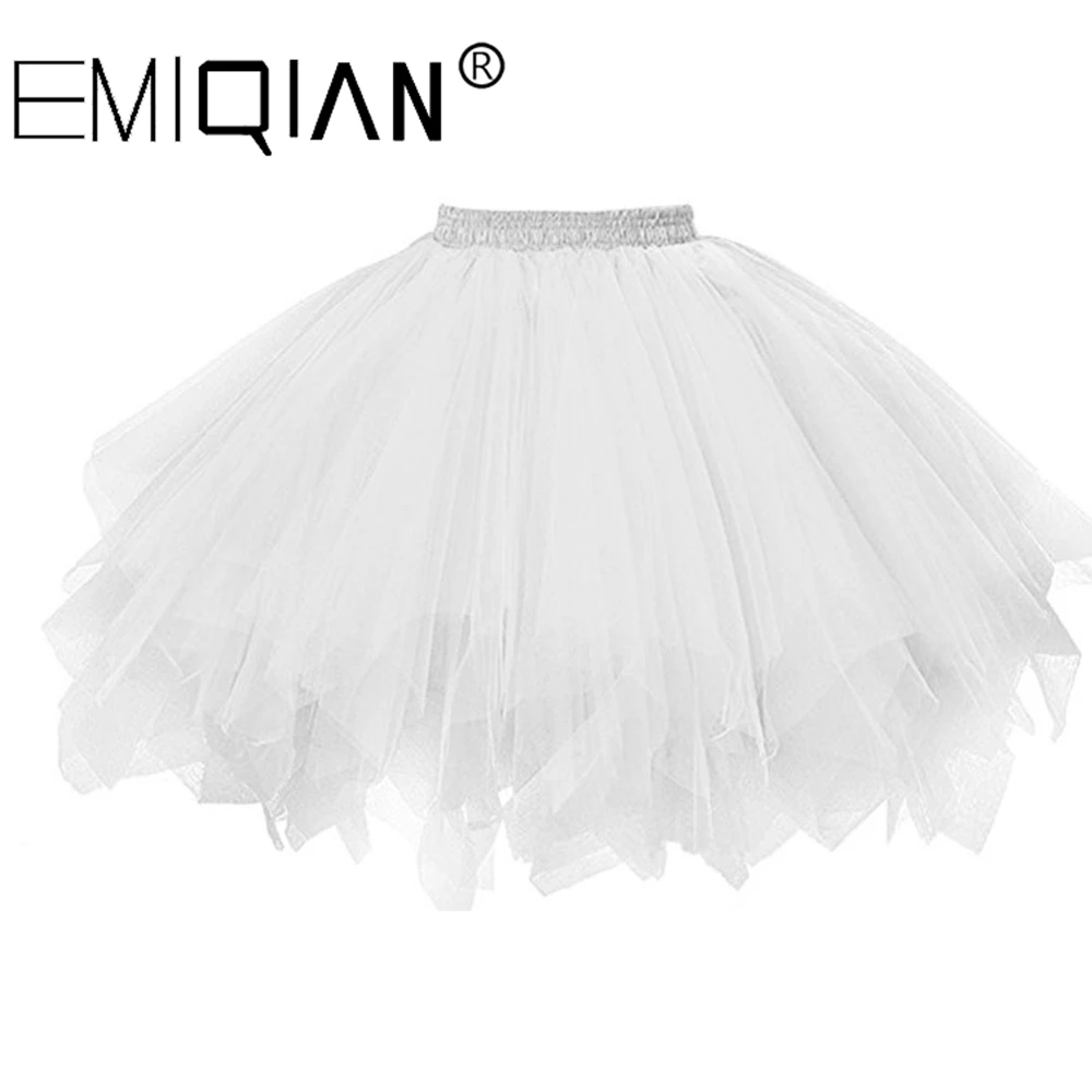 Short petticoat tulle skirts womens elastic stretchy layers summer adult tutu skirt underskirt petticoat skirt petticoat underskirt