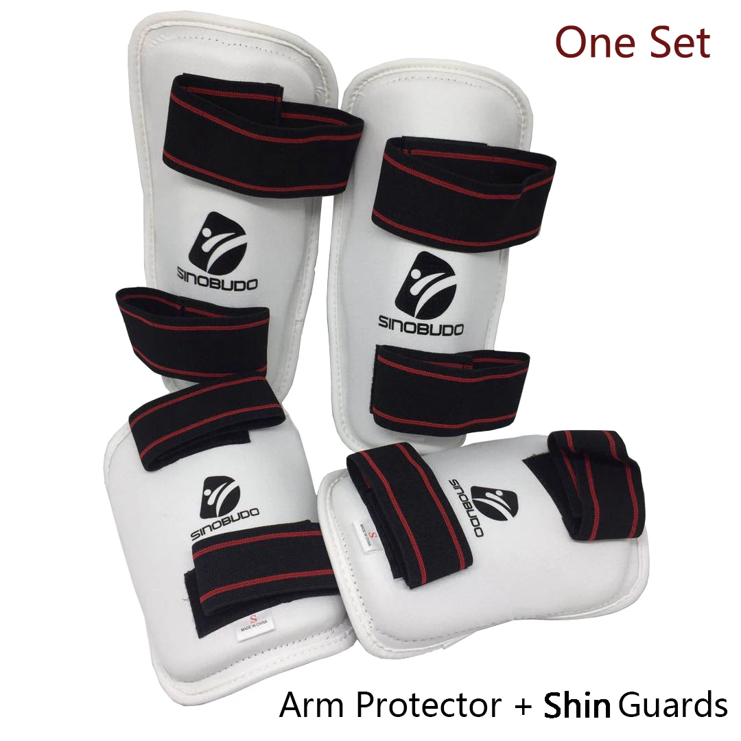 Foam Pad Helmet Chest Shin Leg Groin Guard PU Adult Sparring Protect Gear 