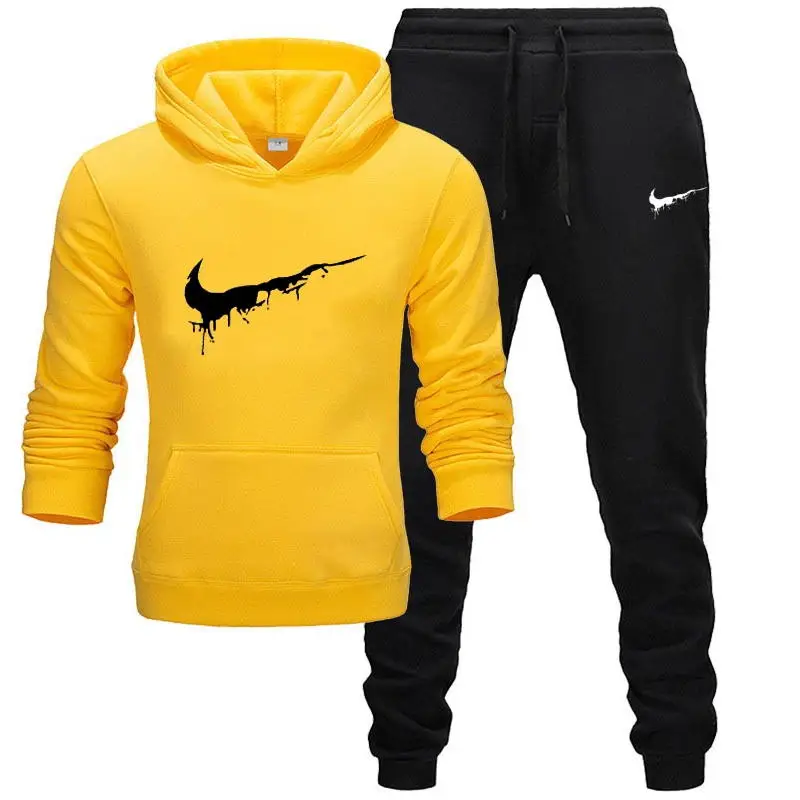 

2019 nuevo conjunto de dos piezas moda sudaderas con capucha ropa deportiva hombre chбndal Sudadera con capucha otoсo ropa de ma