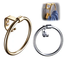 Кольцо для полотенец с крюком, держатель для полотенец, круглая вешалка для полотенец в ванную, аксессуары для ванной комнаты