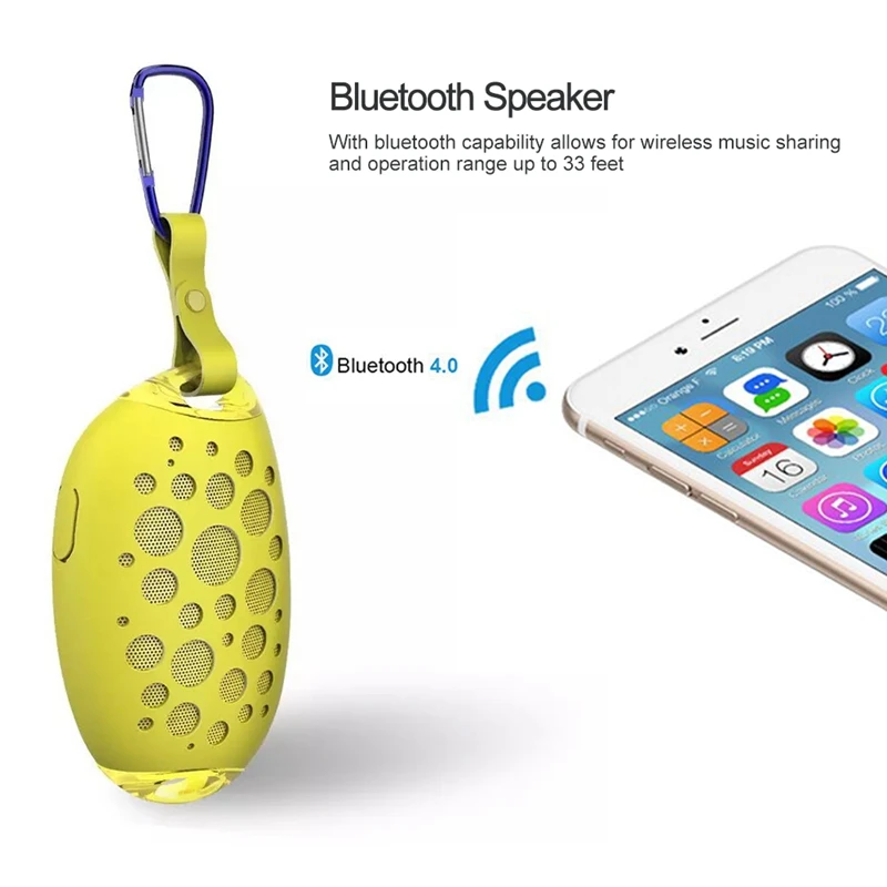 Манго беспроводной Bluetooth динамик Mg X1 открытый стерео динамик с микрофоном крюк портативный Ip54 Водонепроницаемый поддержка громкой связи вызов