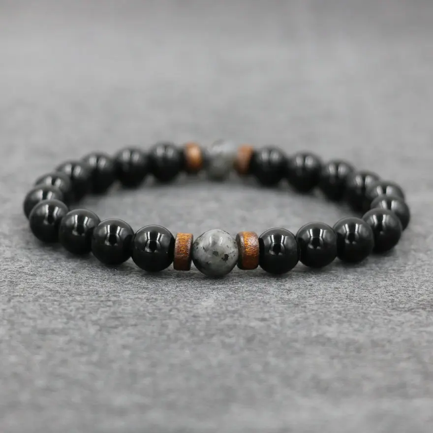 Fashion Men Bracelet Natural Moonstone Bead Tibetan Buddha Bracelet Chakra Lava Stone Diffuser Bracelets Men Jewelry Bileklik - Image 3