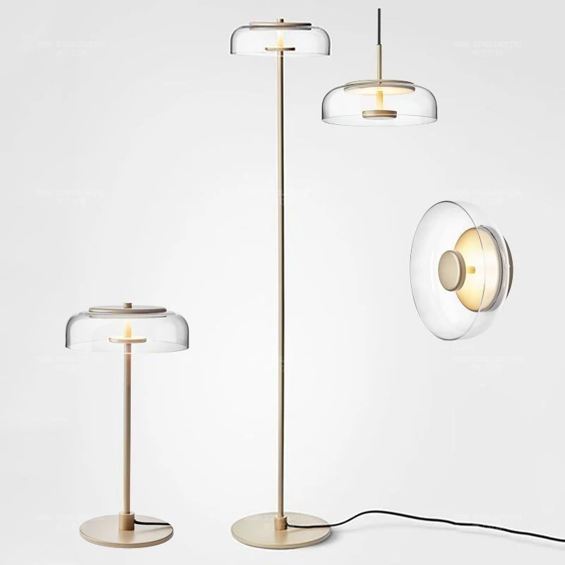 Post-modern Blossi Floor Lamp Circular glass lampshade Designer Living Room Office lights Led Bedside standing floor lamp | Освещение