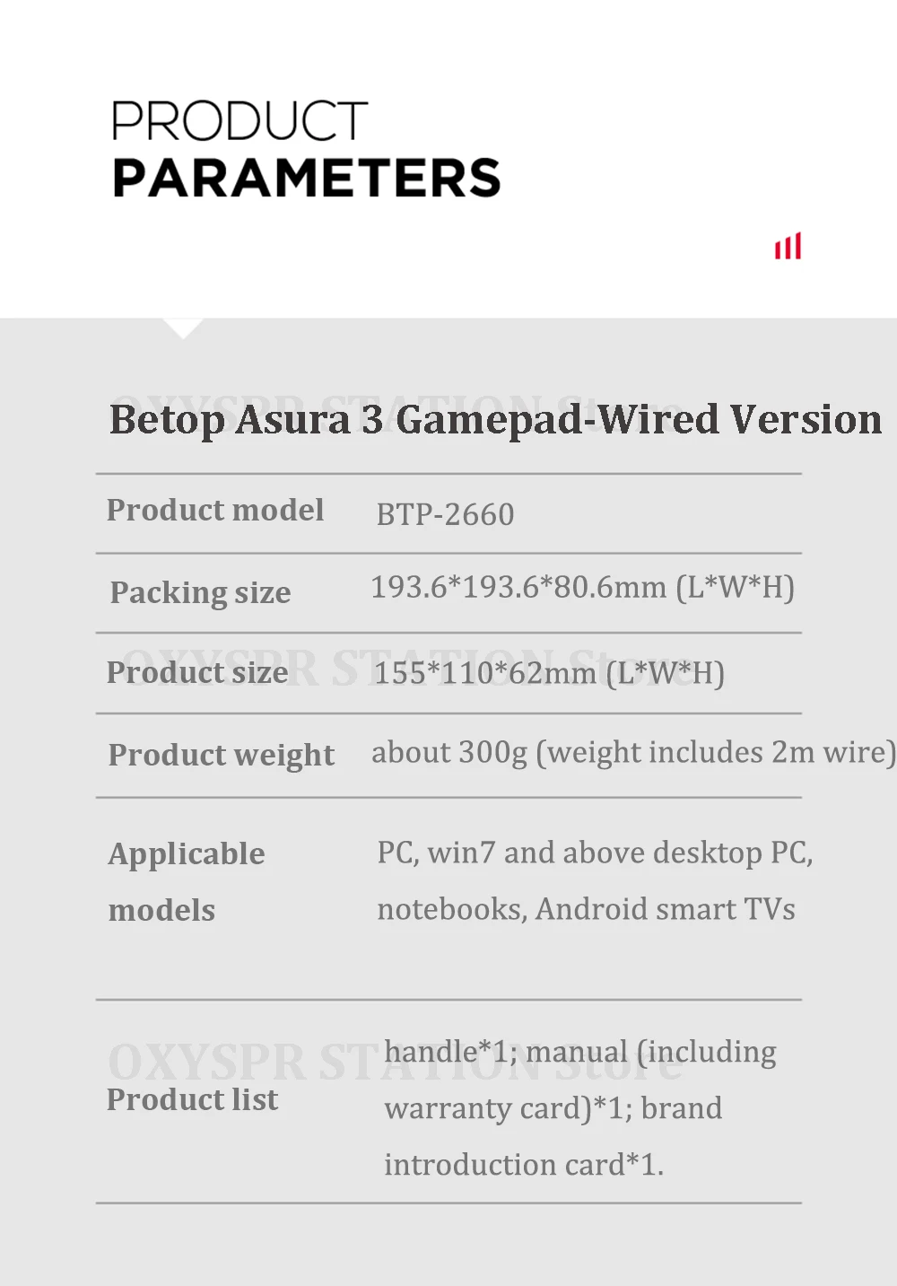 Original BETOP Asura 3 Competitiv Gamepad USB Wired Joystick Enhanced Vibration For Steam For PS3 PC TV for STB for Tesla