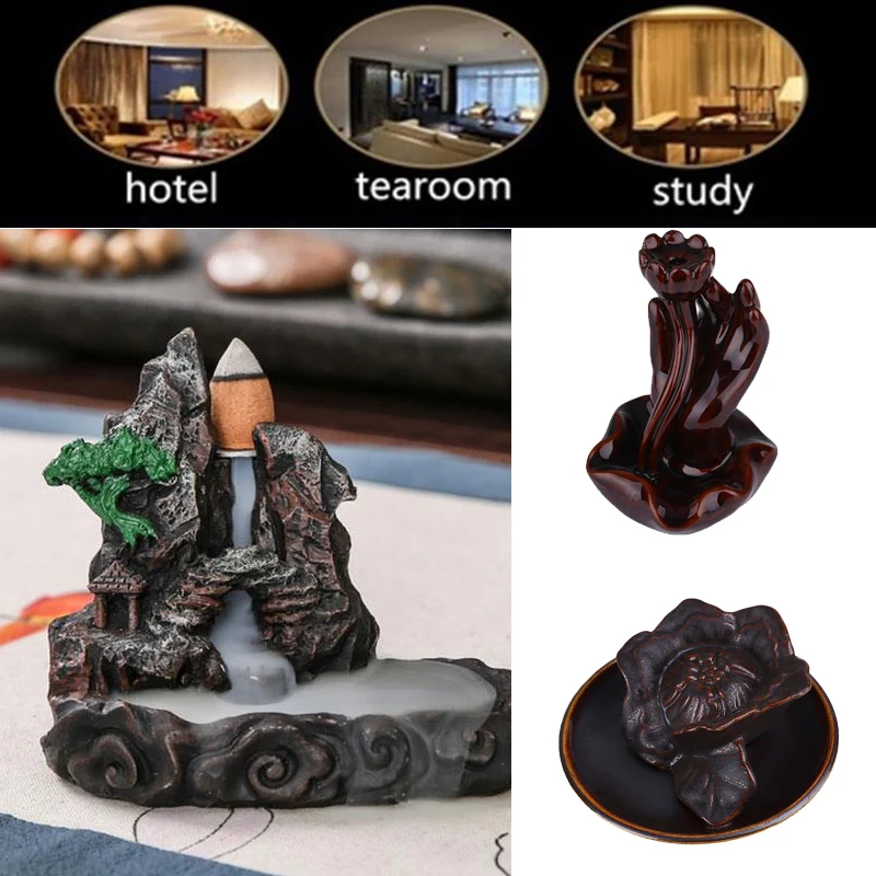 Горелка для благовоний с орнаментом гостиной керамическая курильница