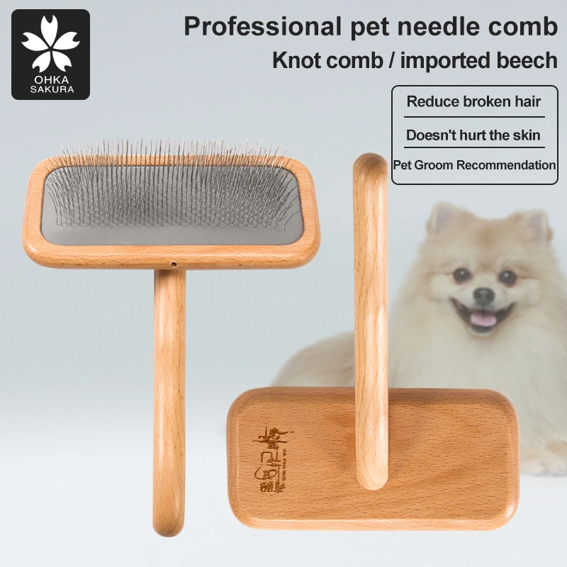 Pet comb brushing fluffy air cushion needle comb Teddy combing artifact