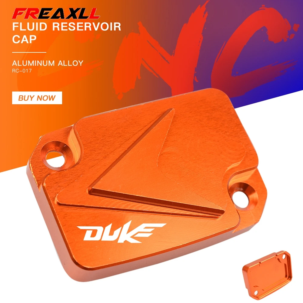 

CNC Aluminum Motorcycle Brake Fluid Fuel Reservoir Cover Cap For KTM 200 DUKE 2014 2015 2016 2017 125 250 690 DukeR Duke