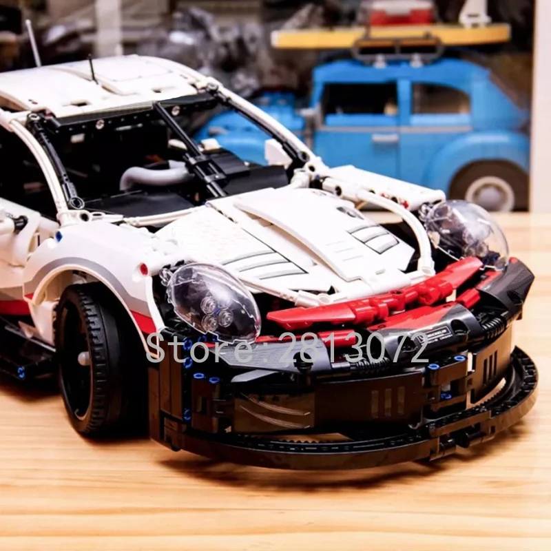 Супер автомобиль 20097 серии RSR Technic 1580 шт 13387 king 90066 игрушки Совместимые 38057 42096 7050 строительные блоки кирпичи
