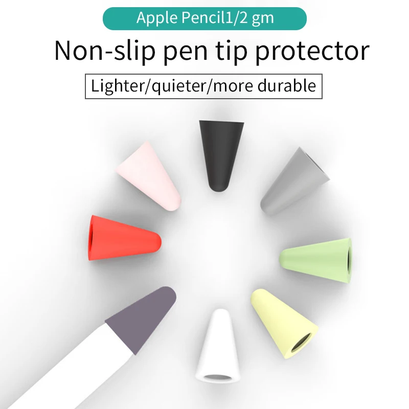 Цветные 8 шт. для Ipad Pencil 1st 2nd Чехол Стилус силиконовый сменный защитный чехол перьевое покрытие кожи стилус для Apple Pen