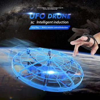 

Newest Single Hand Watch Gesture Sense Mini Drone F66 with HD Camera UFO LED Light Quadcopter Helicopter Toy Gift For Kids
