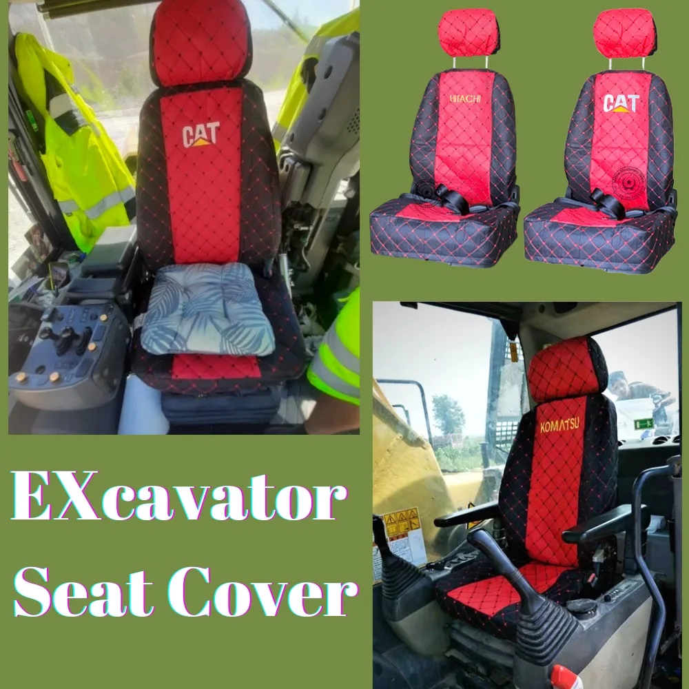 

Excavator Seat Cushion for HITACHI KATO DOOSAN KOBELCO KOMATSU CATERPILLAR HYUNDAI SANY Seat Cover