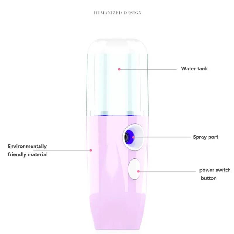 Moisturizing Nano Spray Humidifier Face Skin Care Tool Handheld Usb Charging Face Steamer For Beauty Keeping Care