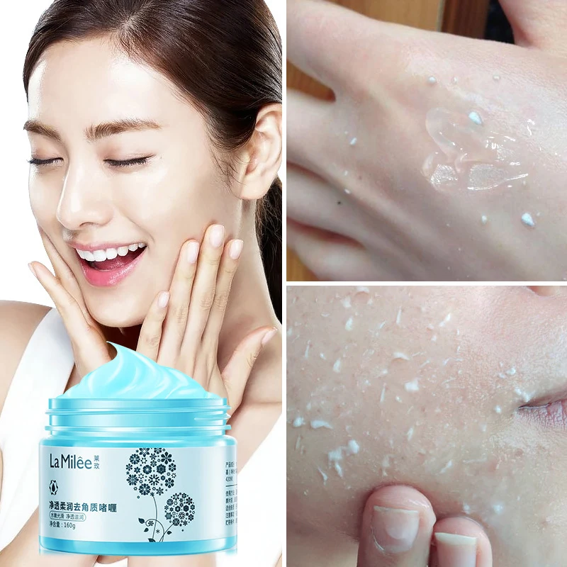 NEWMassagem для лица Esfoliante Esfoliar Calos mmoras Da Pele Hidratante Branqueamento Diminuir Os Poros Do Corpo Creme Anti-Rugas