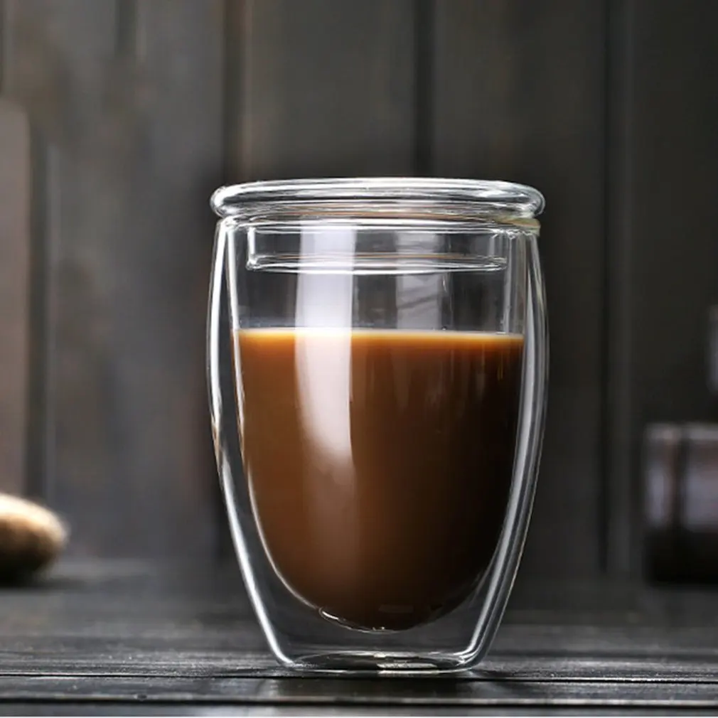 

Heat Resistant Double-Wall Insulated Glass Espresso Mugs Latte Coffee Glasses/Whisky/Coffee Cup/Tea Mug