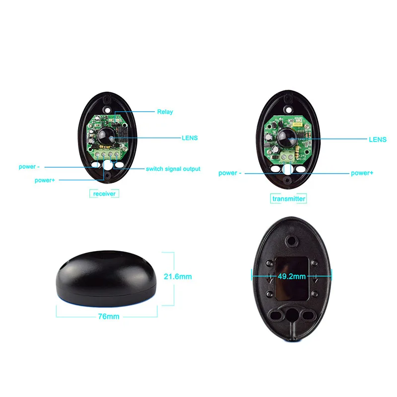 12 В ворота/барьер открывалка инфракрасный датчик движения фотоэлемент активный фотоэлектрический детектор датчик присутствия дома/двери/окна безопасности
