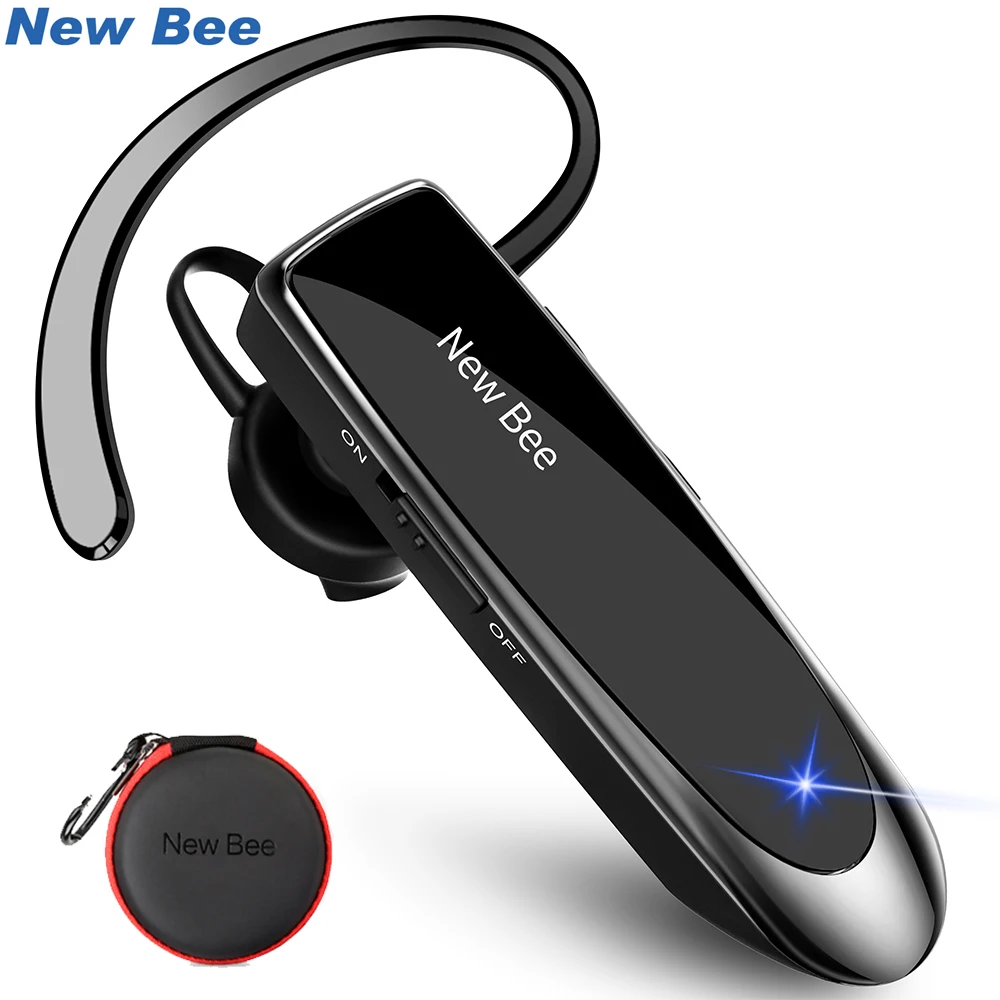 New Bee-auriculares inalámbricos con Bluetooth 5,0, manos libres, 24H de tiempo de conversación, con micrófono CVC6.0, cancelación de ruido