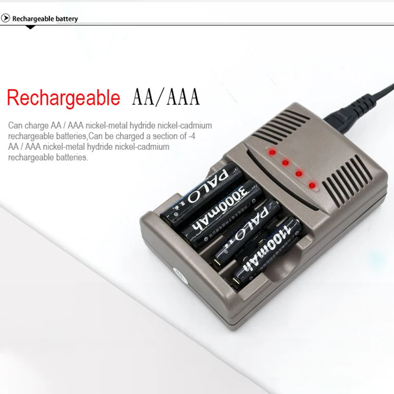 Смарт-Зарядное устройство для Aa, Aaa, Перезаряжаемые батареи для металл-гидридных или никель 9V 6F22 Батарея+ 2 шт. 9 в 300 мАч аккумуляторной батареи Батарея для камерой(штепсельная Вилка европейского стандарта