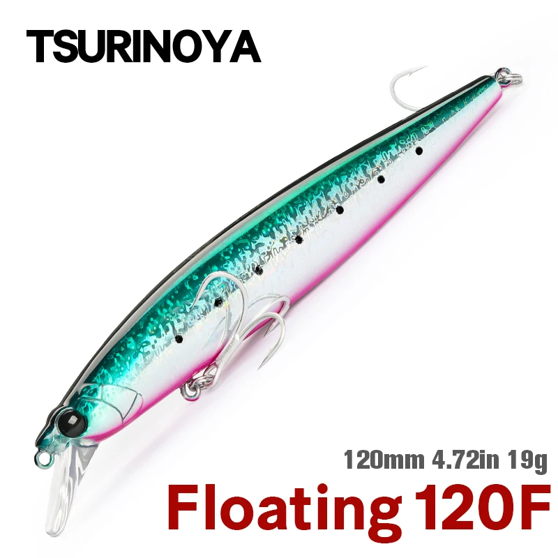 TSURINOYA для рыбалки приманки 120F ультра-заброса плавающий морской воблер типа