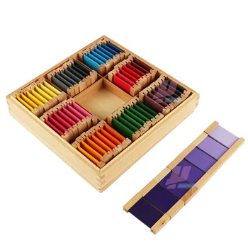 

Montessori swatch teaching aids kindergarten Montessori early education 63 color swatch color card color spectrum toy