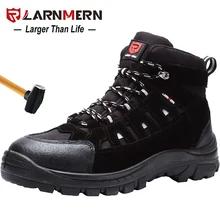 LARNMERN/Мужская Рабочая защитная обувь; дышащая защитная обувь со стальным носком; нескользящая пескозащитная обувь