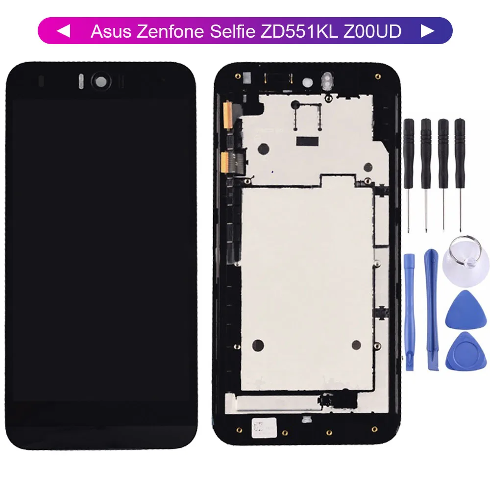 Для 5 дюймового Asus Zenfone Selfie ZD551KL Z00UD ЖК дисплей с цифровым преобразователем