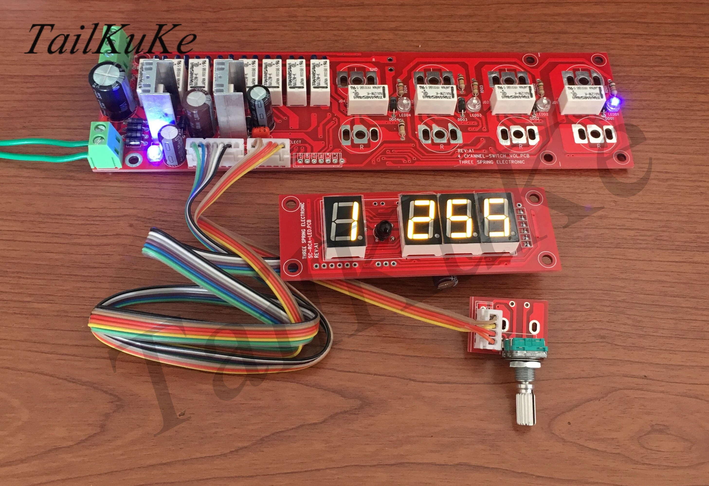 

Relay Volume Board HIFI Volume Controller with Display Remote Volume Panel with Input Switching