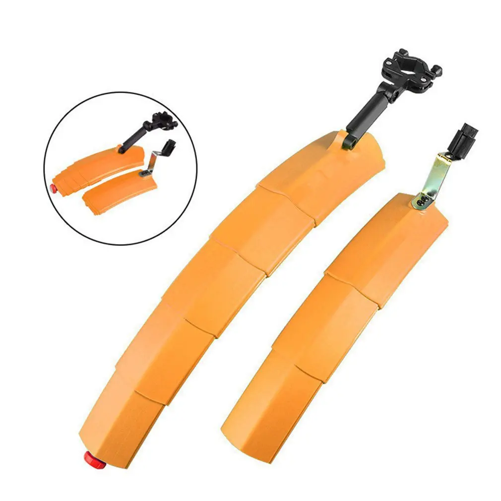 

Road Mountain Bike Fenders Set Retractable Front Rear Mudguards With Bright Tail