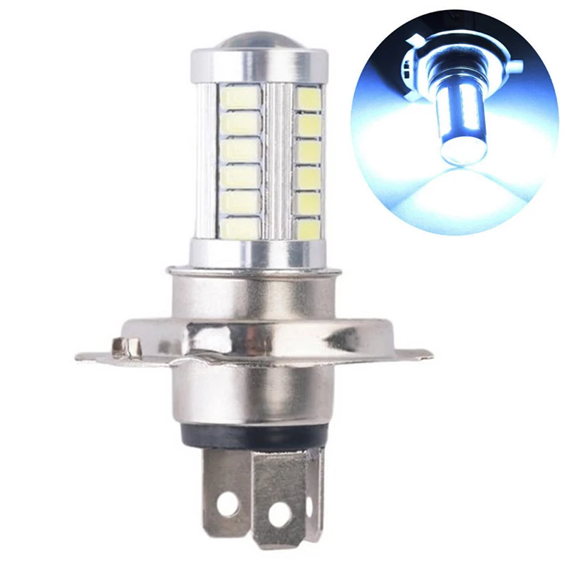 

Hot sale H4 33SMD LED Motorcycle Headlight Bulbs 800LM 6500K Led Moto Motorbike Daytime Running Light Car Lights