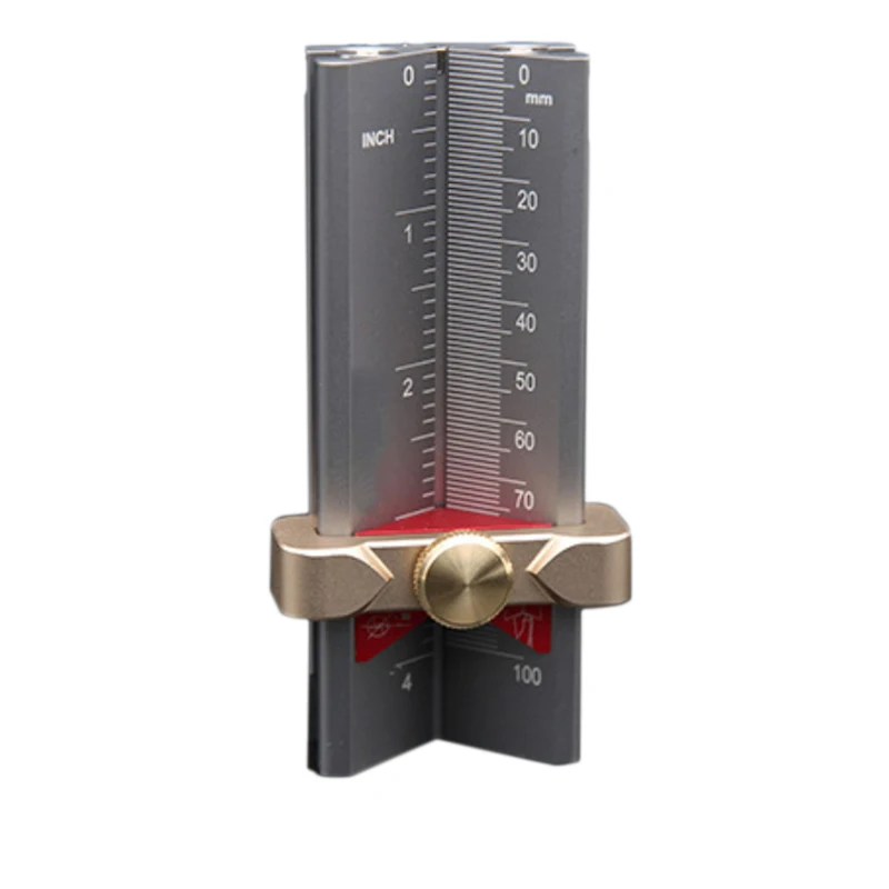 

Multi-Functional Height Gauge Limit Ring Installation Aid Drill Angle Measurer High Precision Ruler Woodworking Tools Measuring